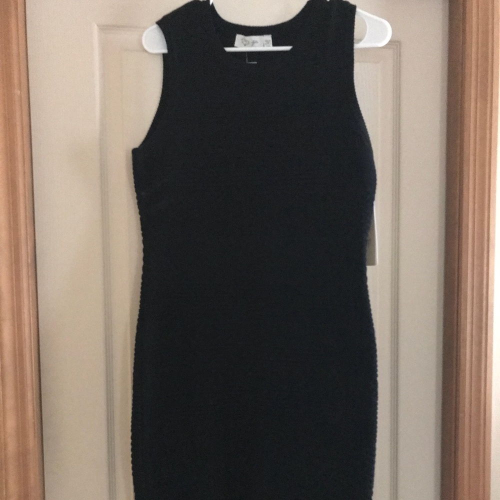 Black Shilow Sweater Dress